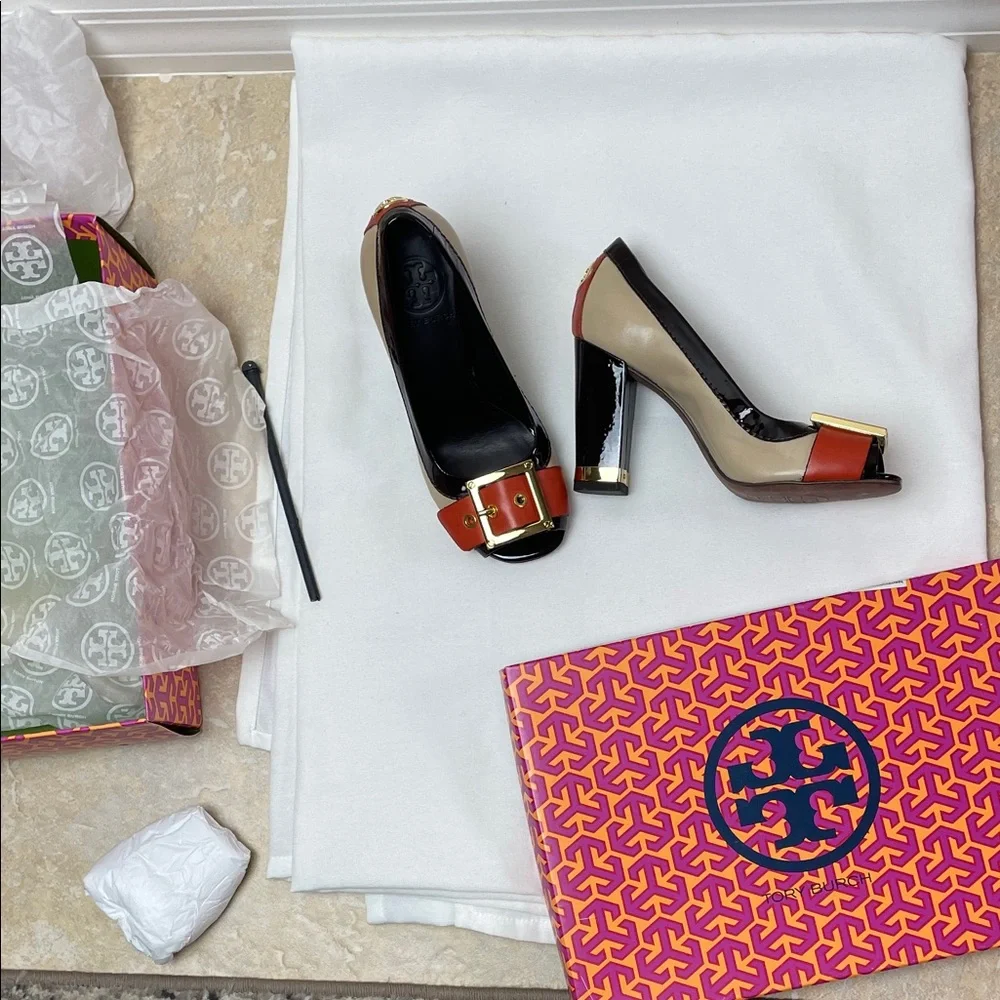 Tory Burch New in box leather heels